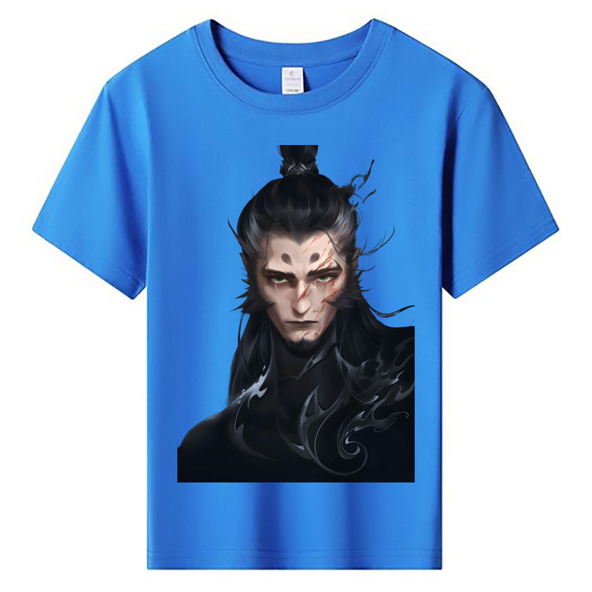 （画像用） Ne Zha 2 ナタ 魔童の大暴れ 綿100％キッズTシャツ（フロントプリント）